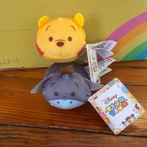 Disney Tsum Tsum Eeyore & Winnie the Pooh Minis NWT